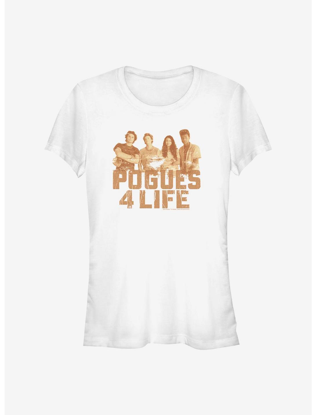 Outer Banks Pogues 4 Life Girls T-Shirt, WHITE, hi-res