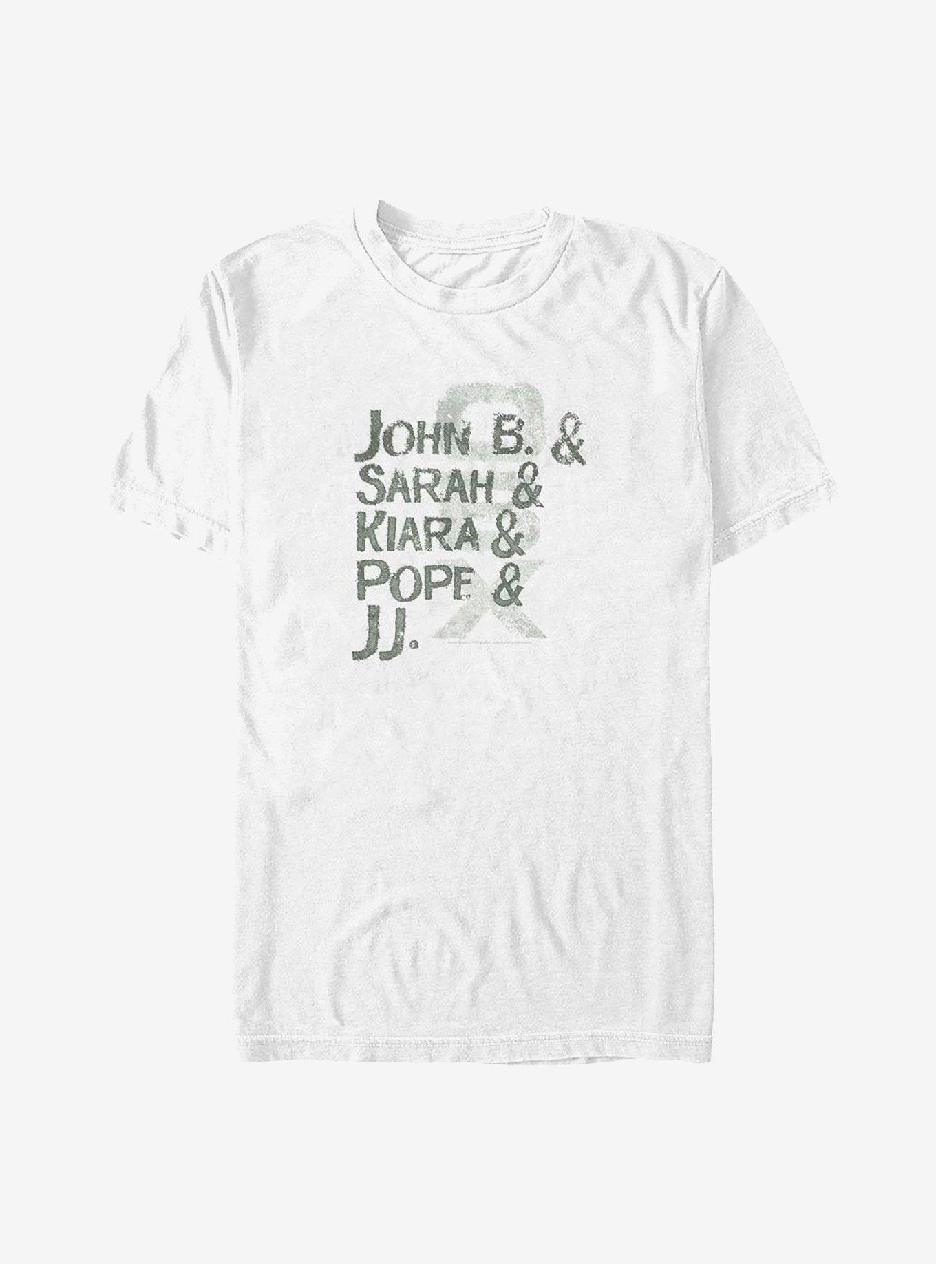 Outer Banks Name Stack T-Shirt, WHITE, hi-res