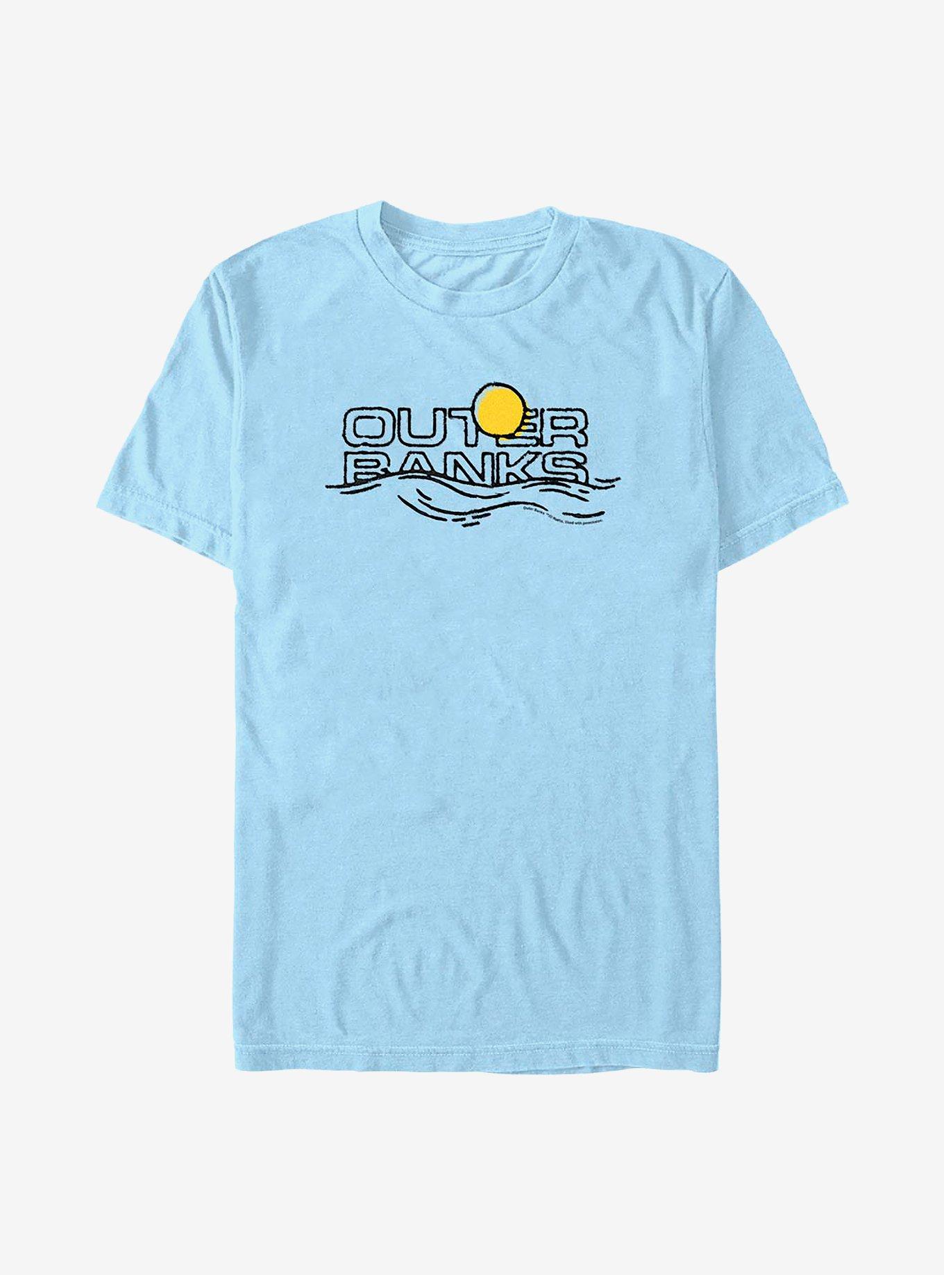 Outer Banks Title On Horizon T-Shirt, LT BLUE, hi-res