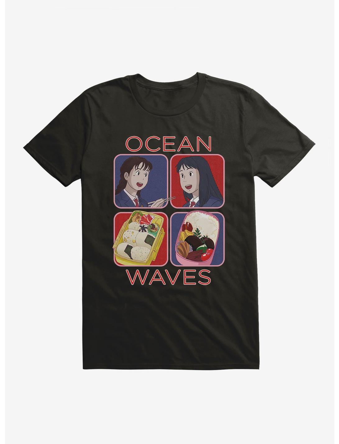 Studio Ghibli Ocean Waves Bento Box T-Shirt, BLACK, hi-res