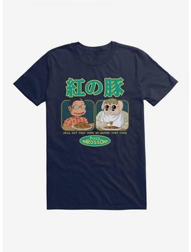 Studio Ghibli Porco Rosso Eat First T-Shirt, MIDNIGHT NAVY, hi-res