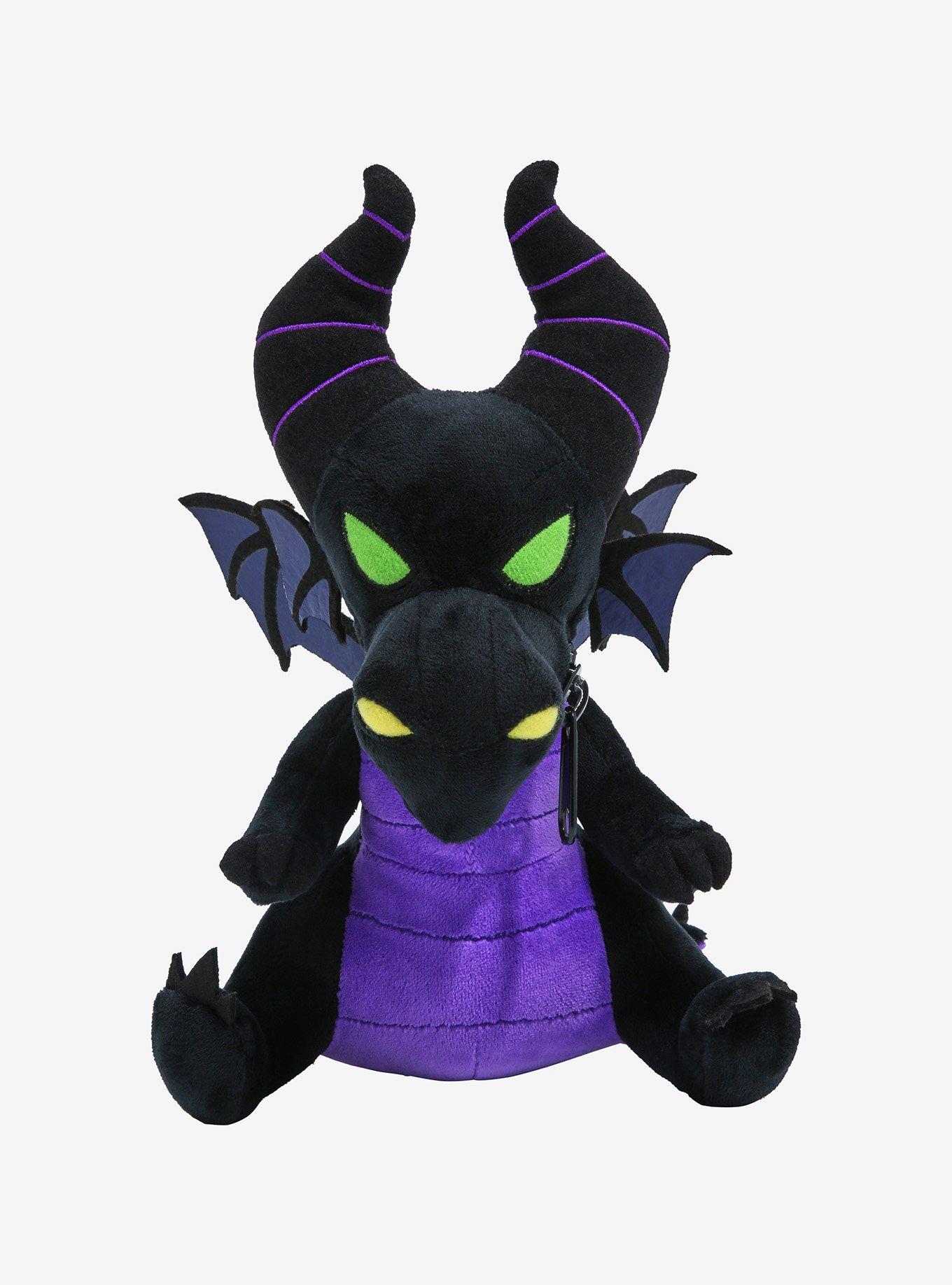 Disney Sleeping Beauty Dragon Maleficent Zip Mouth 8 Inch Plush, , hi-res