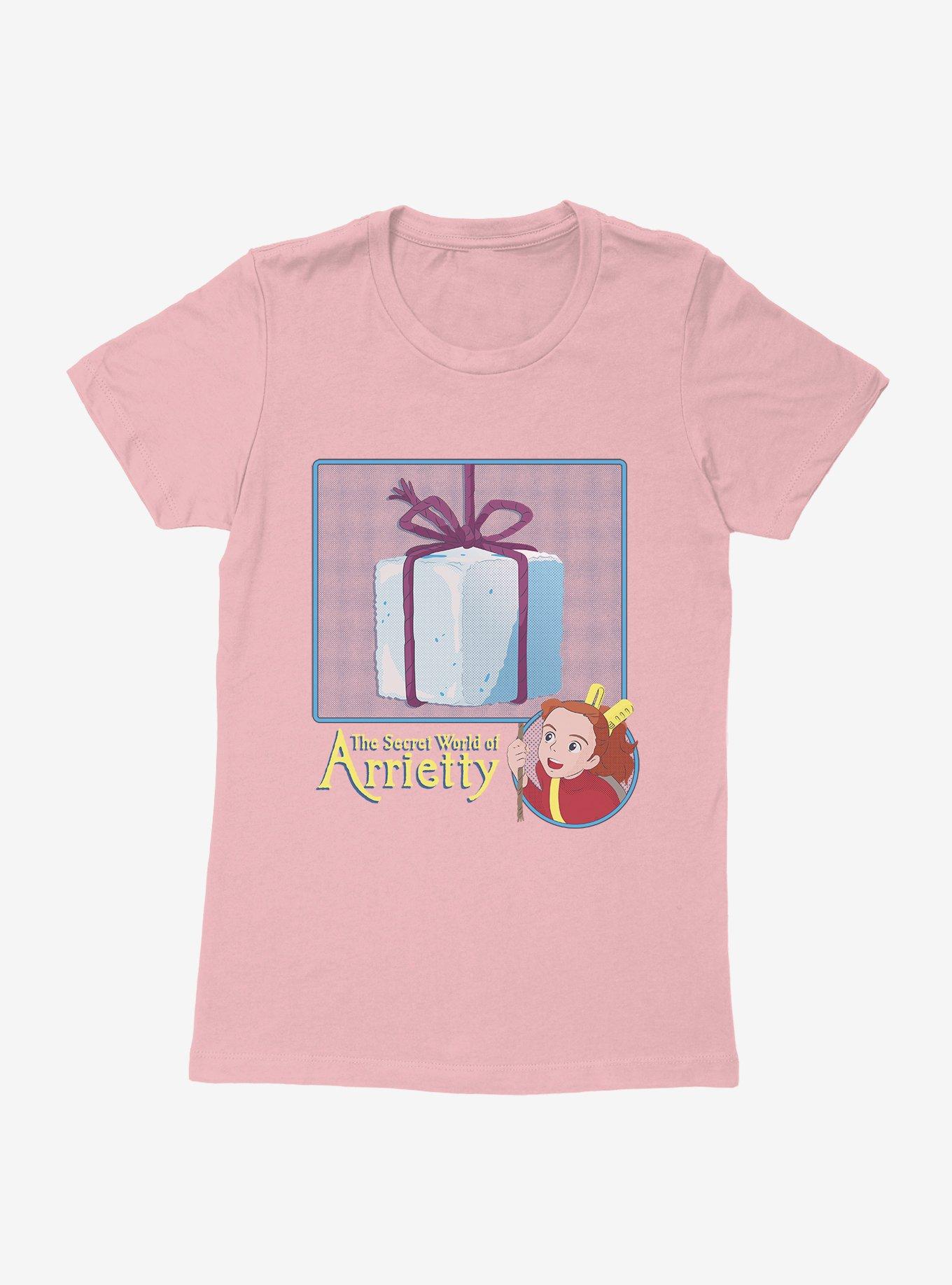 Studio Ghibli The Secret World Of Arrietty Sugar Cube Womens T-shirt, LIGHT PINK, hi-res