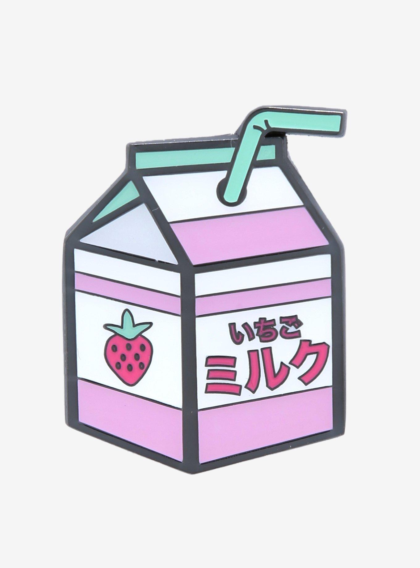 Strawberry Milk Carton Enamel Pin - BoxLunch Exclusive | BoxLunch