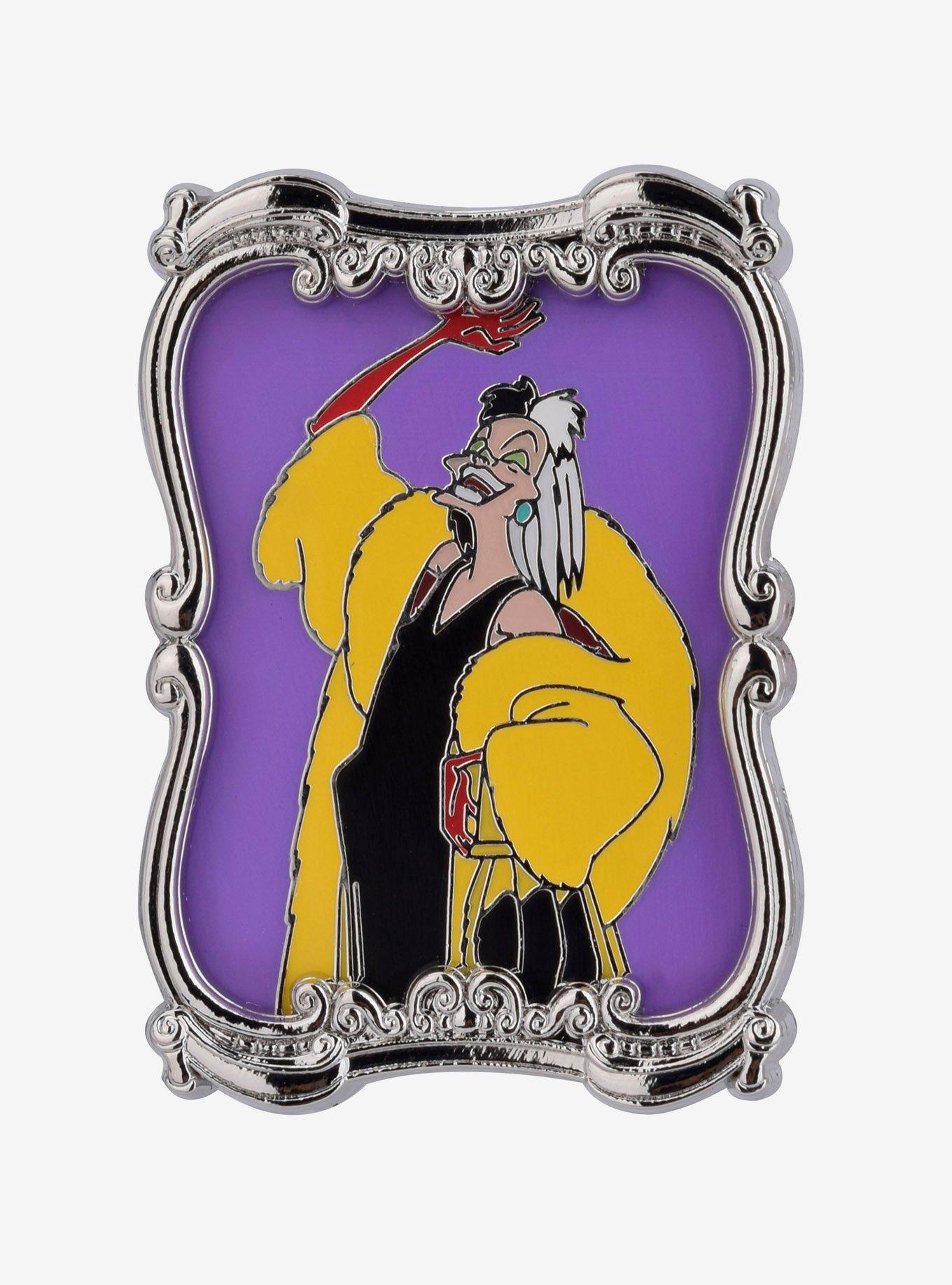 Disney 101 Dalmatians Cruella De Vil Framed Portrait Enamel Pin - BoxLunch Exclusive, , hi-res