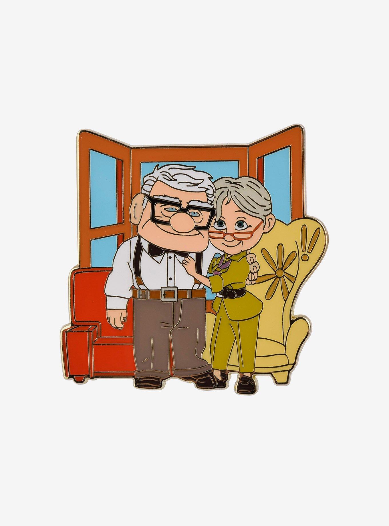 Disney Pixar Up Carl & Ellie Enamel Pin - BoxLunch Exclusive, , hi-res