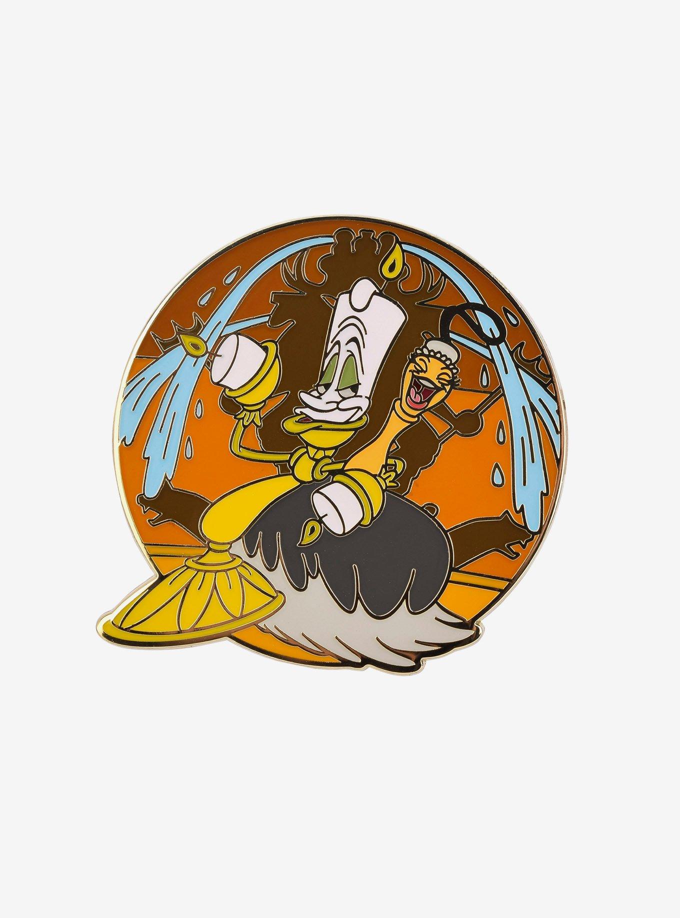 Disney Beauty and the Beast Lumiere & Fifi Enamel Pin - BoxLunch Exclusive, , hi-res