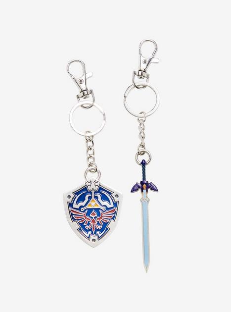 Nintendo The Legend of Zelda Hylian Shield & Master Sword Keychain