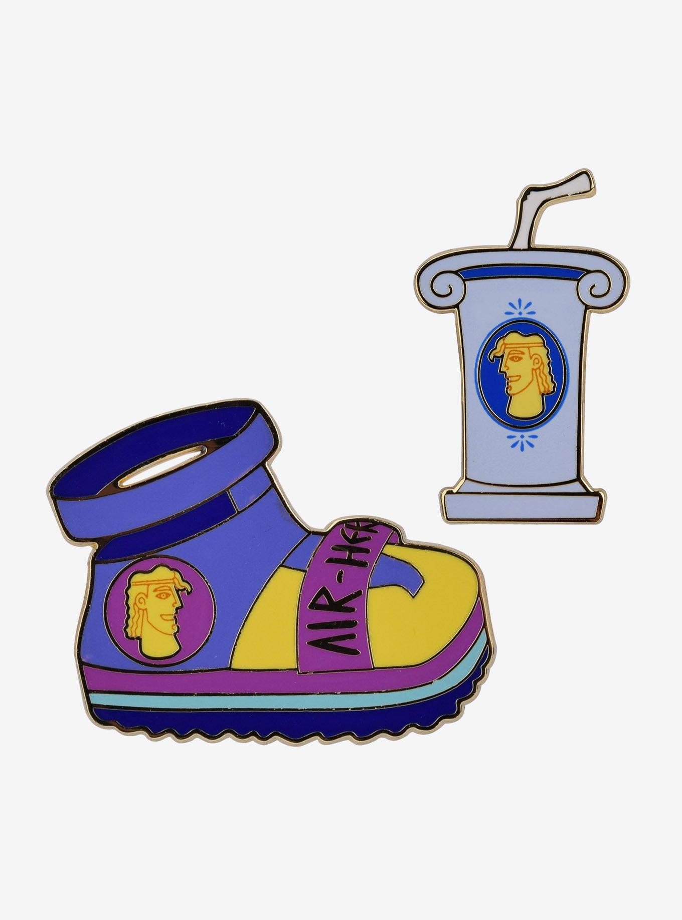 Disney Hercules Herc Merch Enamel Pin Set - BoxLunch Exclusive, , hi-res