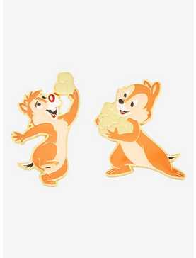 Loungefly Disney Walt Disney World 50th Anniversary Chip 'n Dale with Popcorn Enamel Pin - BoxLunch Exclusive, , hi-res