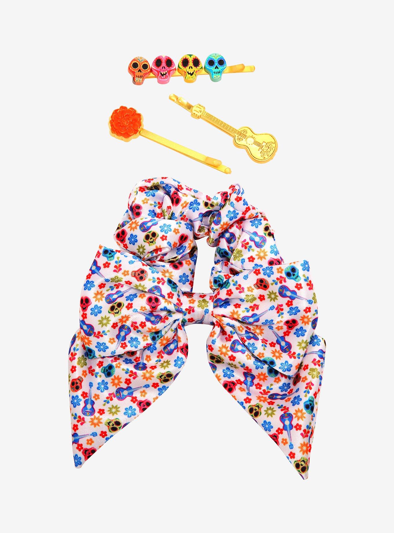 Disney Pixar Coco Sugar Skull Bobby Pin and Scrunchy Set - BoxLunch Exclusive, , hi-res