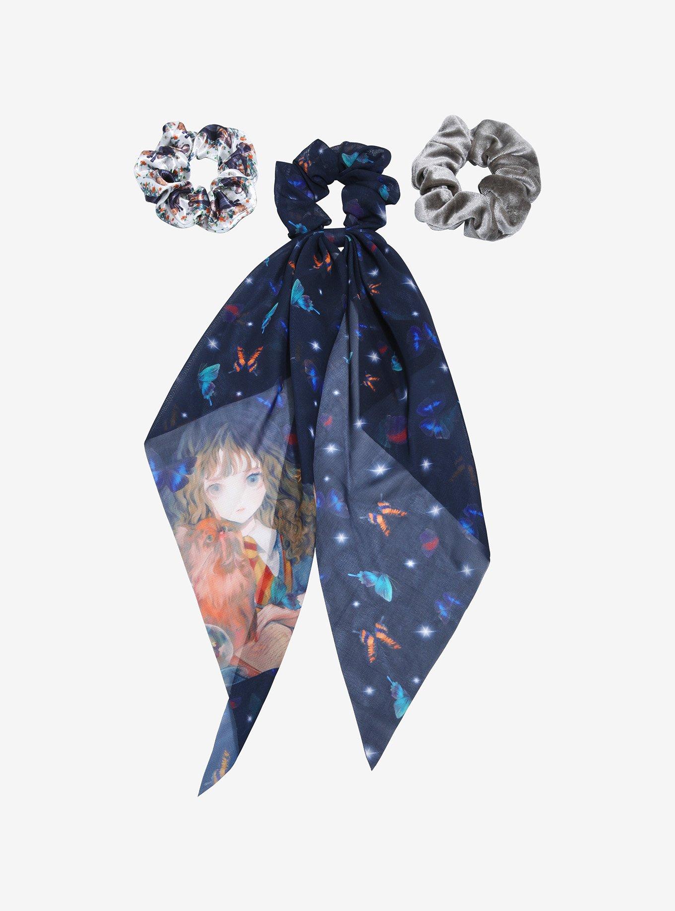 Harry Potter Hermione Watercolor Portrait Scrunchy Set - BoxLunch Exclusive, , hi-res