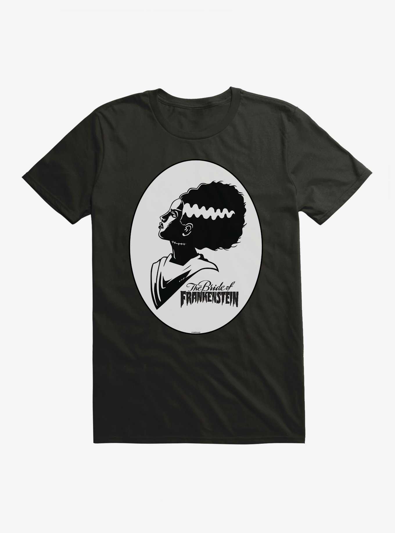 Universal Monsters Bride Of Frankenstein Shadow Portrait T-Shirt, , hi-res