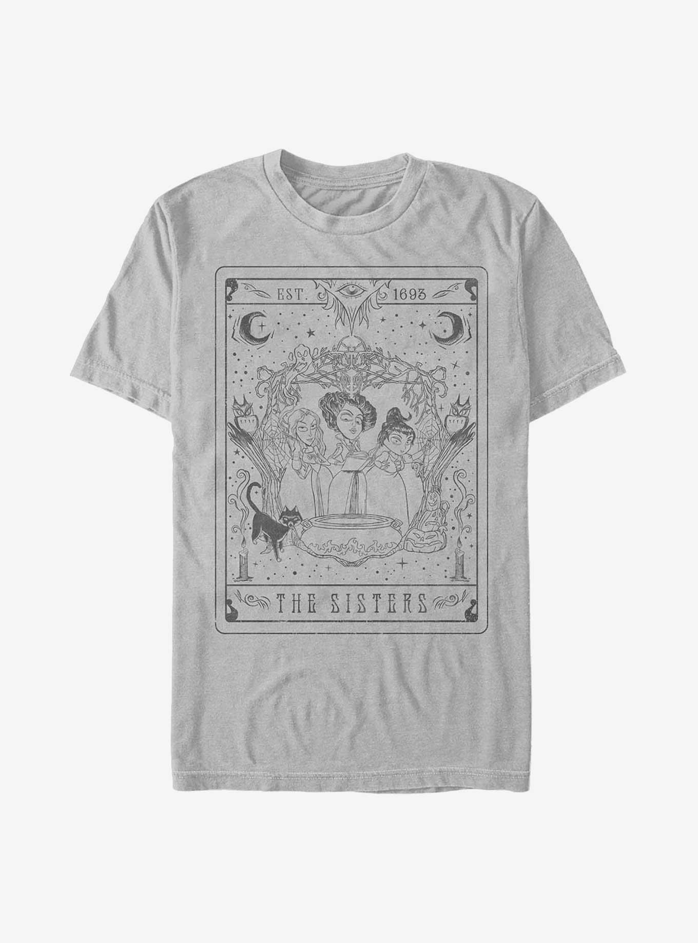 Disney Hocus Pocus The Sisters Tarot T-Shirt, SILVER, hi-res