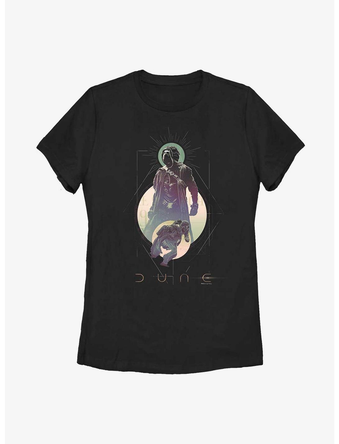 Dune Moon Womens T-Shirt, BLACK, hi-res