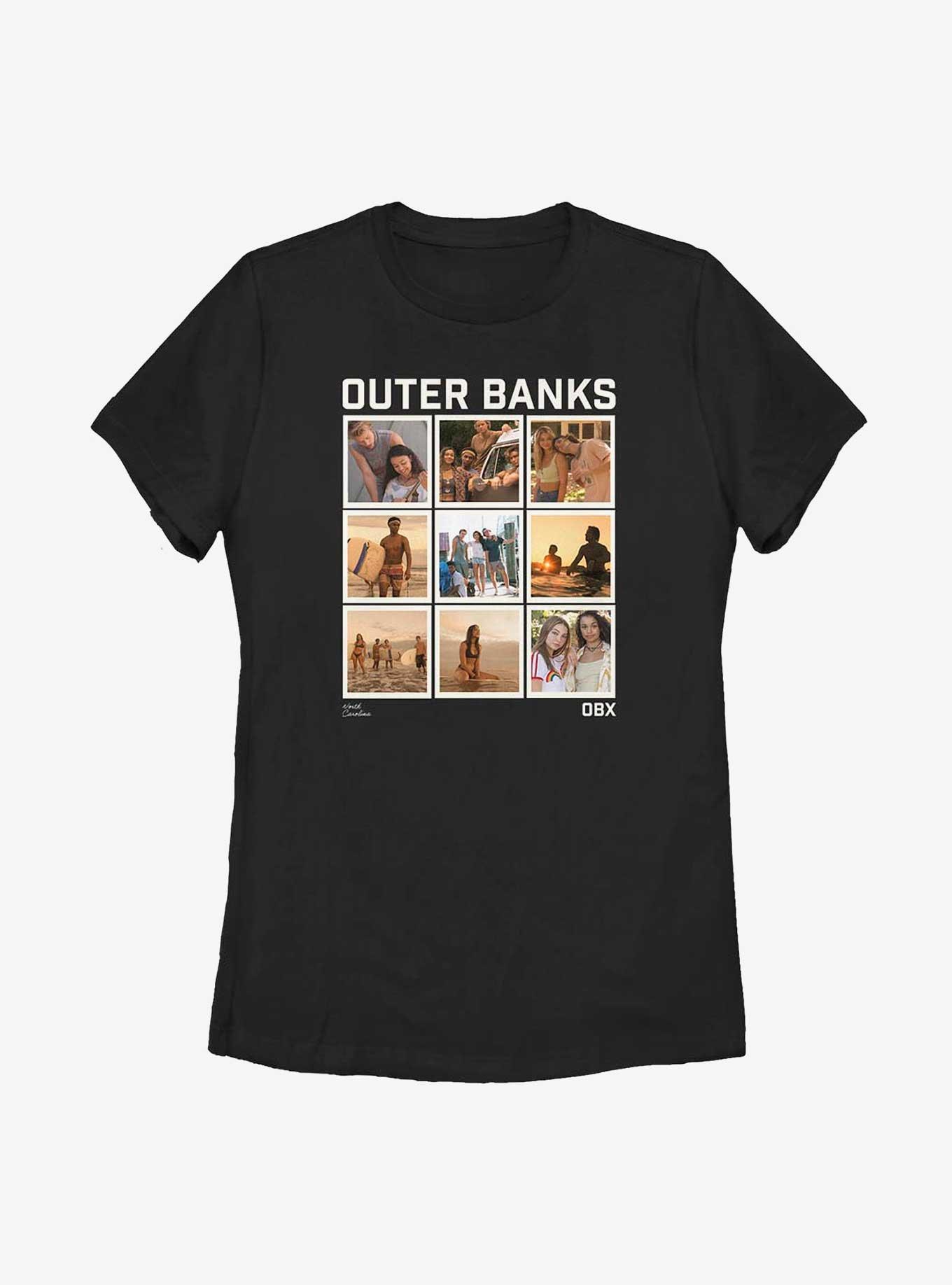 Outer Banks Box Up Womens T-Shirt, BLACK, hi-res