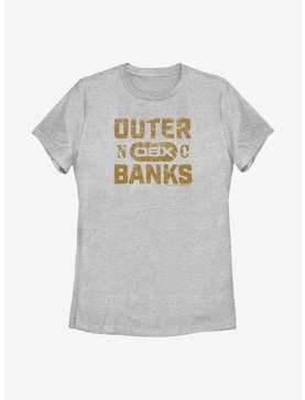 Outer Banks Distressed Type Womens T-Shirt, , hi-res