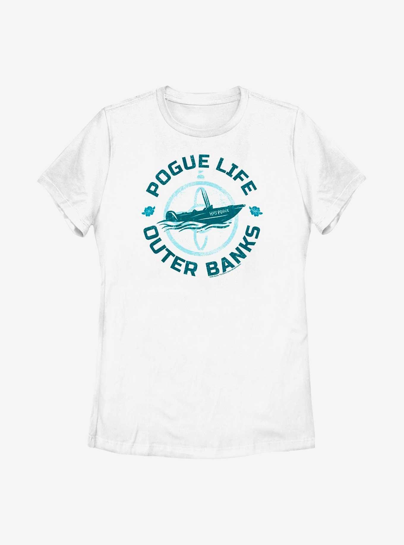 Outer Banks Pogue Life Circle Womens T-Shirt, WHITE, hi-res