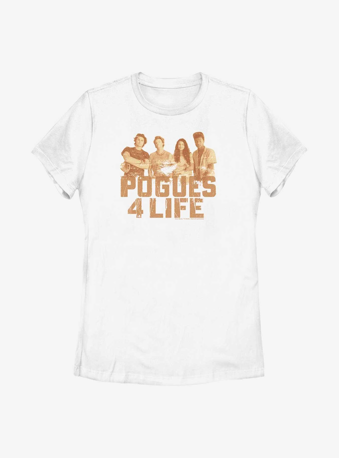 Outer Banks Pogues 4 Life Womens T-Shirt, WHITE, hi-res