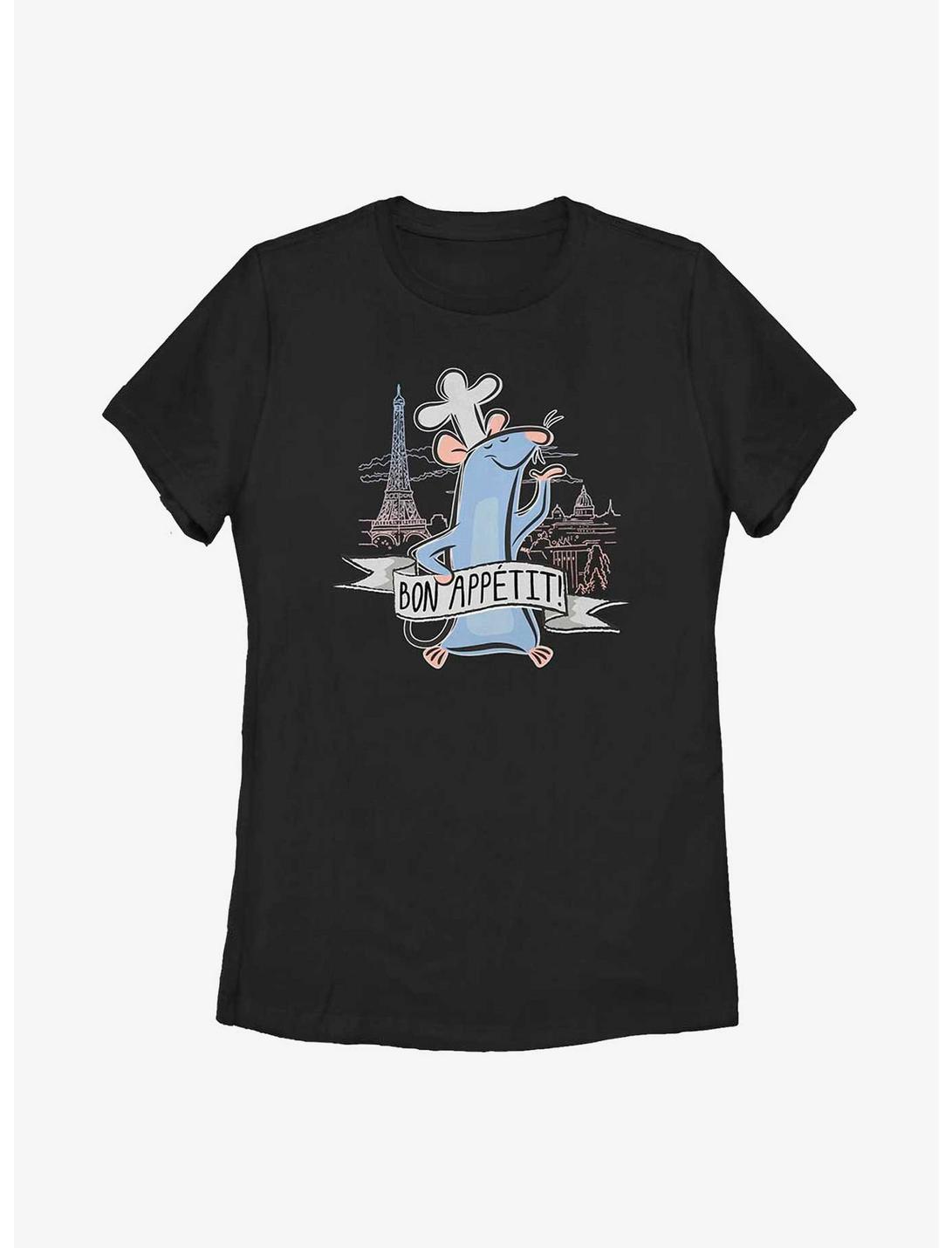 Disney Pixar Ratatouille Bon App?t Womens T-Shirt, BLACK, hi-res
