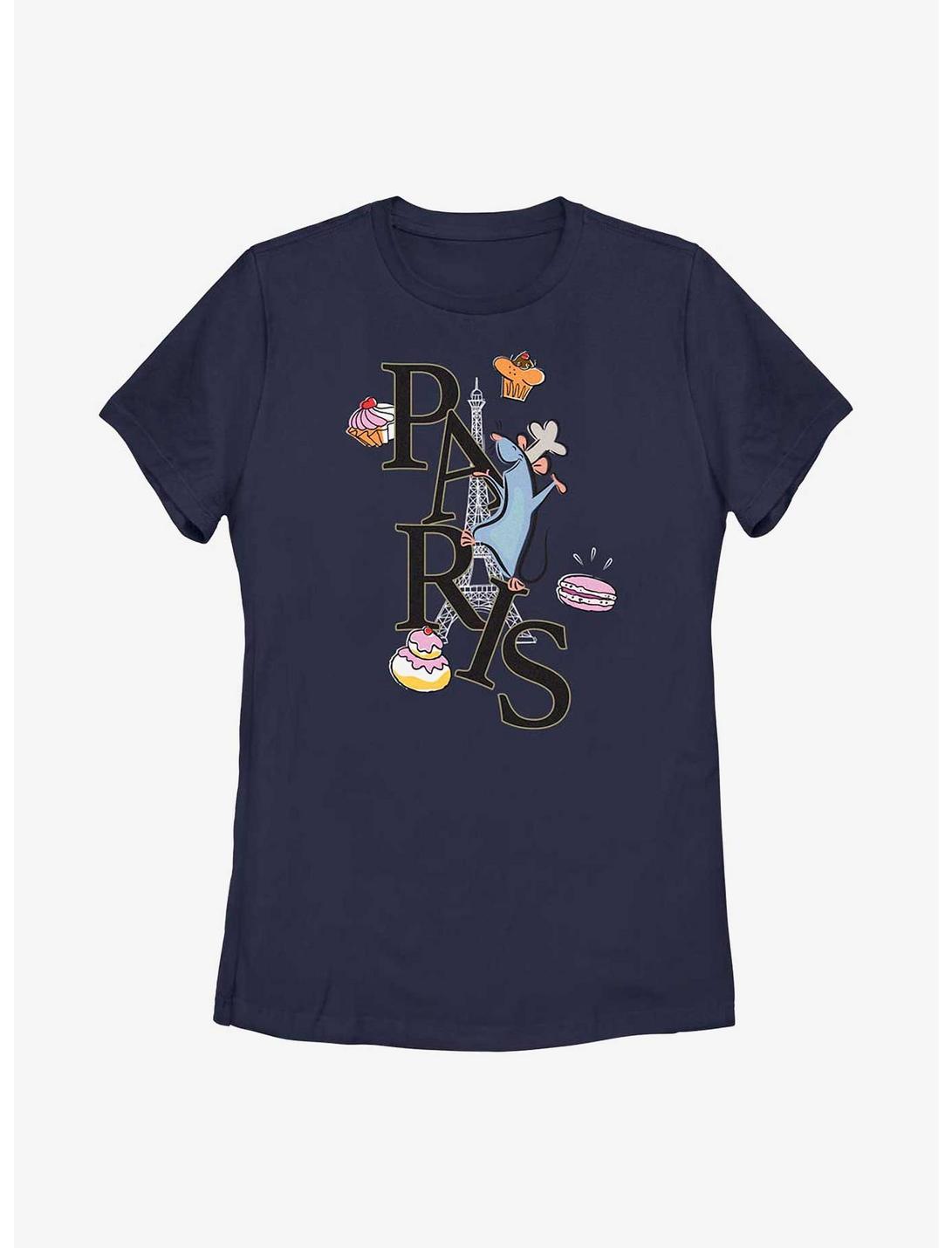 Disney Pixar Ratatouille Paris Remy Womens T-Shirt, NAVY, hi-res