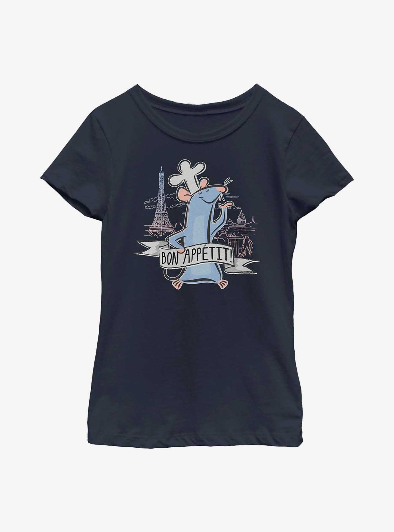 Disney Pixar Ratatouille Bon App?t Youth Girls T-Shirt, NAVY, hi-res