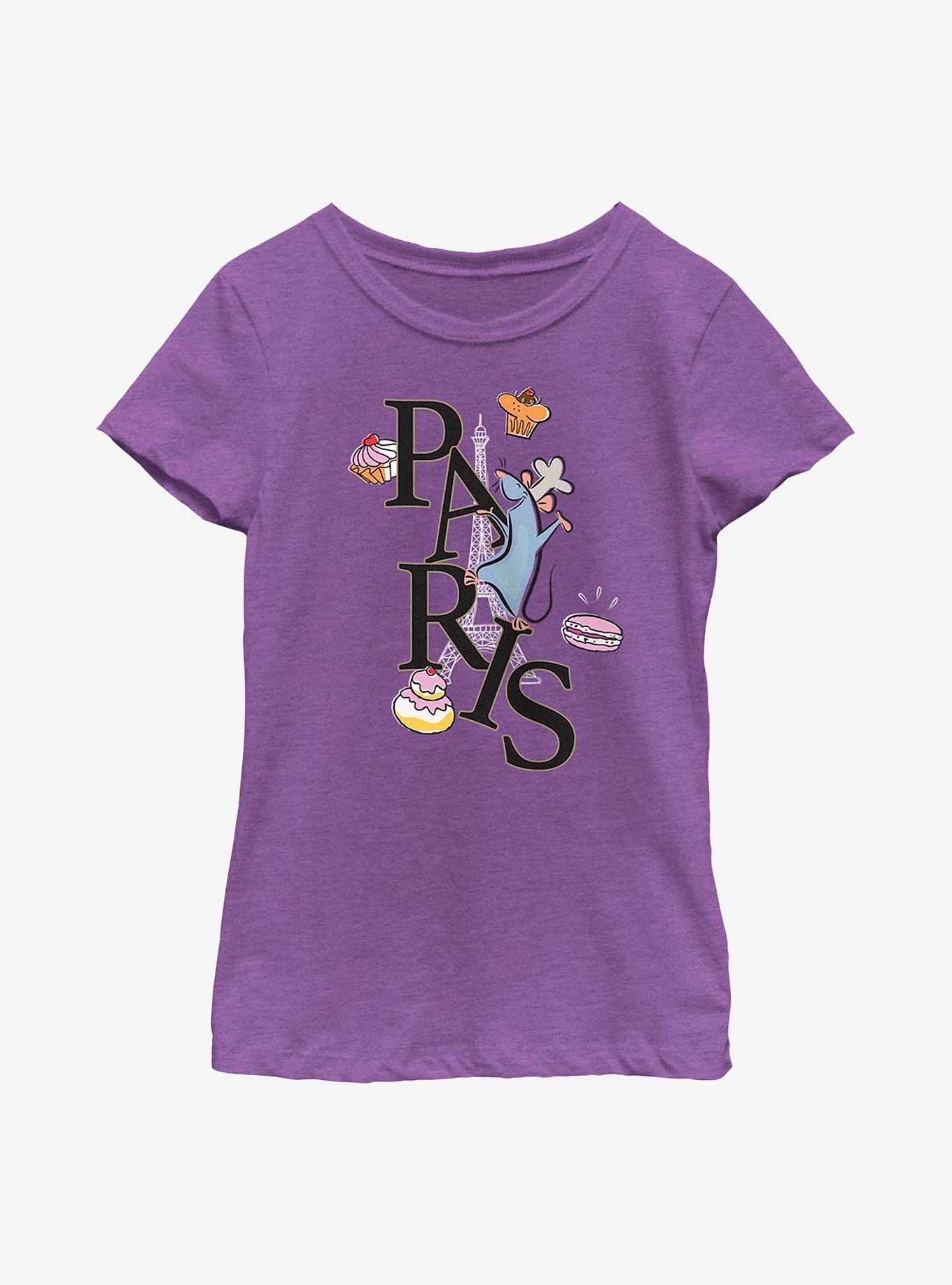 Disney Pixar Ratatouille Paris Remy Youth Girls T-Shirt, PURPLE BERRY, hi-res