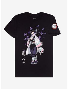 Plus Size Demon Slayer: Kimetsu no Yaiba Shinobu Kocho Butterfly Character Portrait T-Shirt, , hi-res