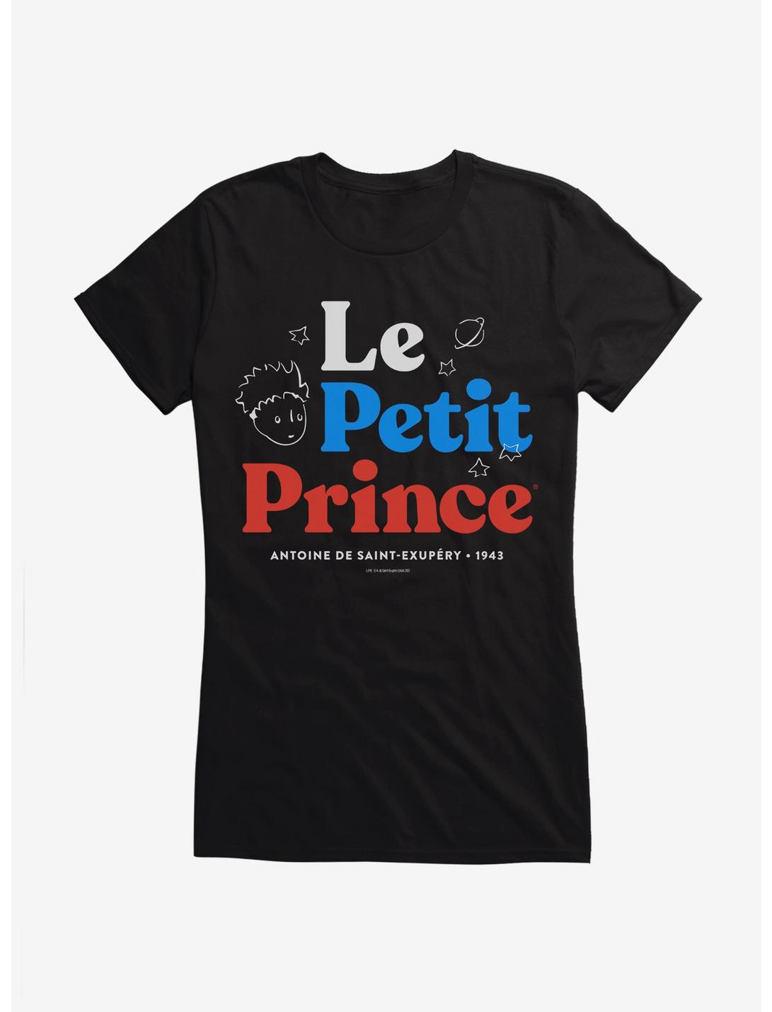 The Little Prince Le Petit Prince Typography Girls T-Shirt, BLACK, hi-res