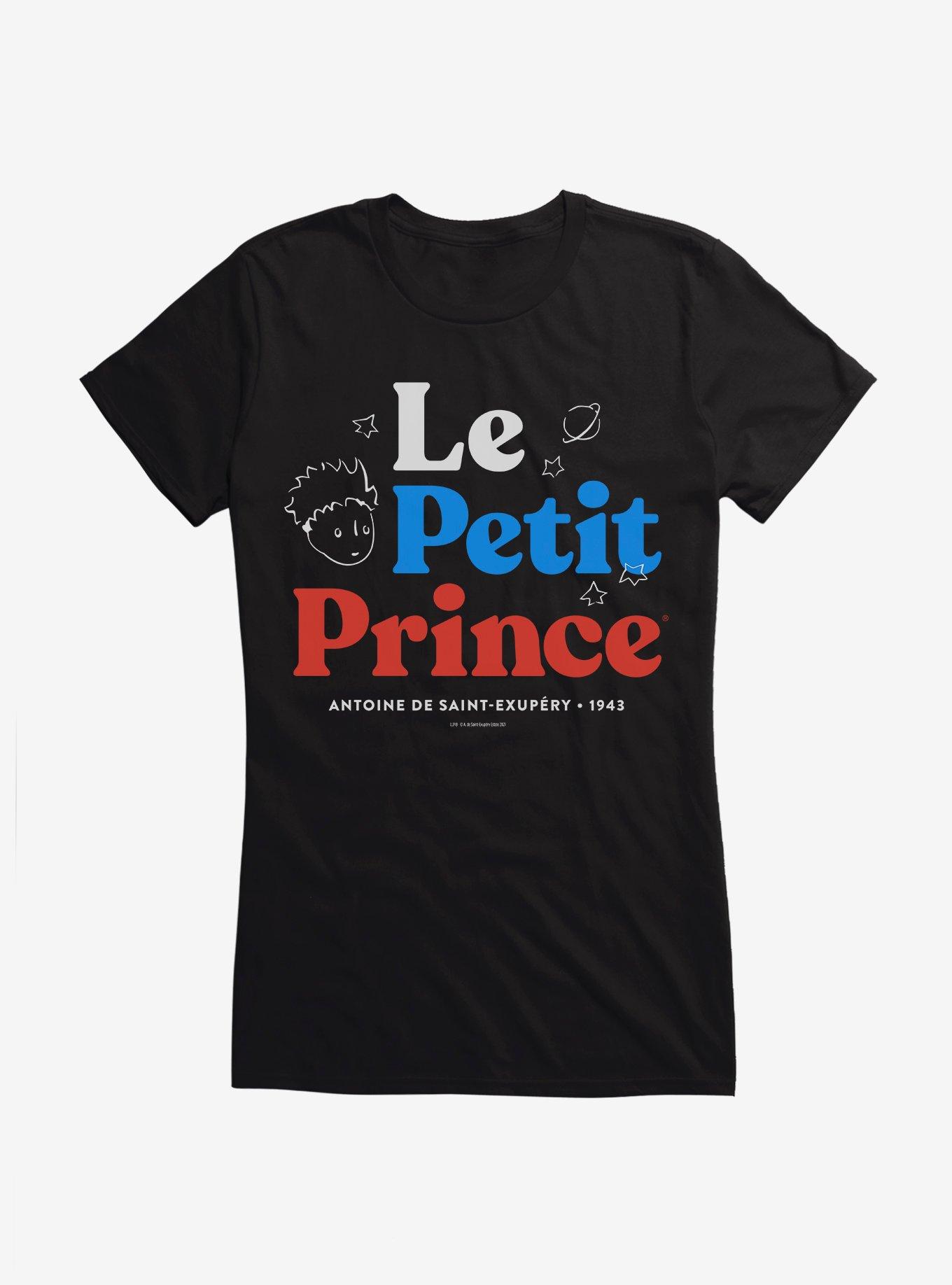 The Little Prince Le Petit Prince Typography Girls T-Shirt, BLACK, hi-res