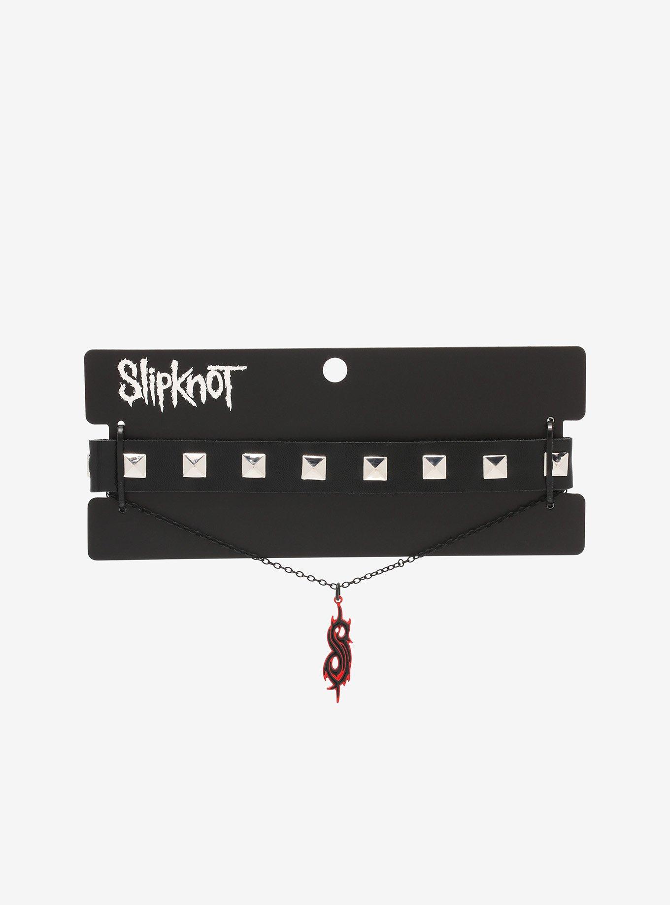 Slipknot Stud & Pendant Choker Set Hot Topic