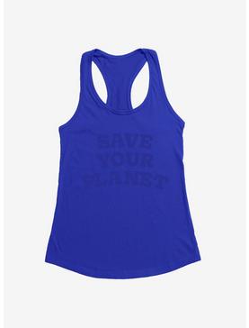The Little Prince Save Your Planet Girls Tank, ROYAL BLUE, hi-res