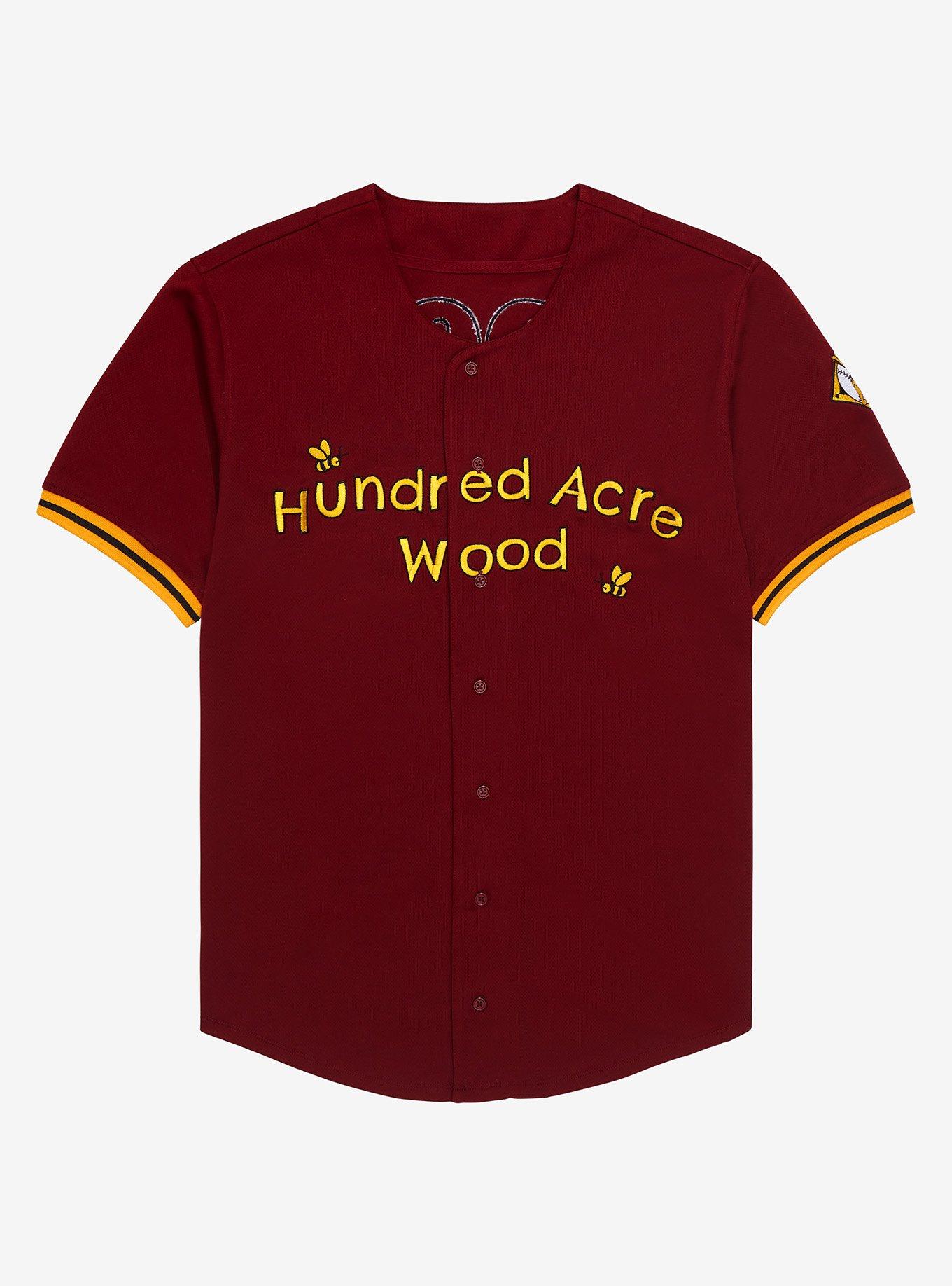 Disney Winnie the Pooh Hundred Acre Wood Baseball Jersey - BoxLunch Exclusive, RED, hi-res