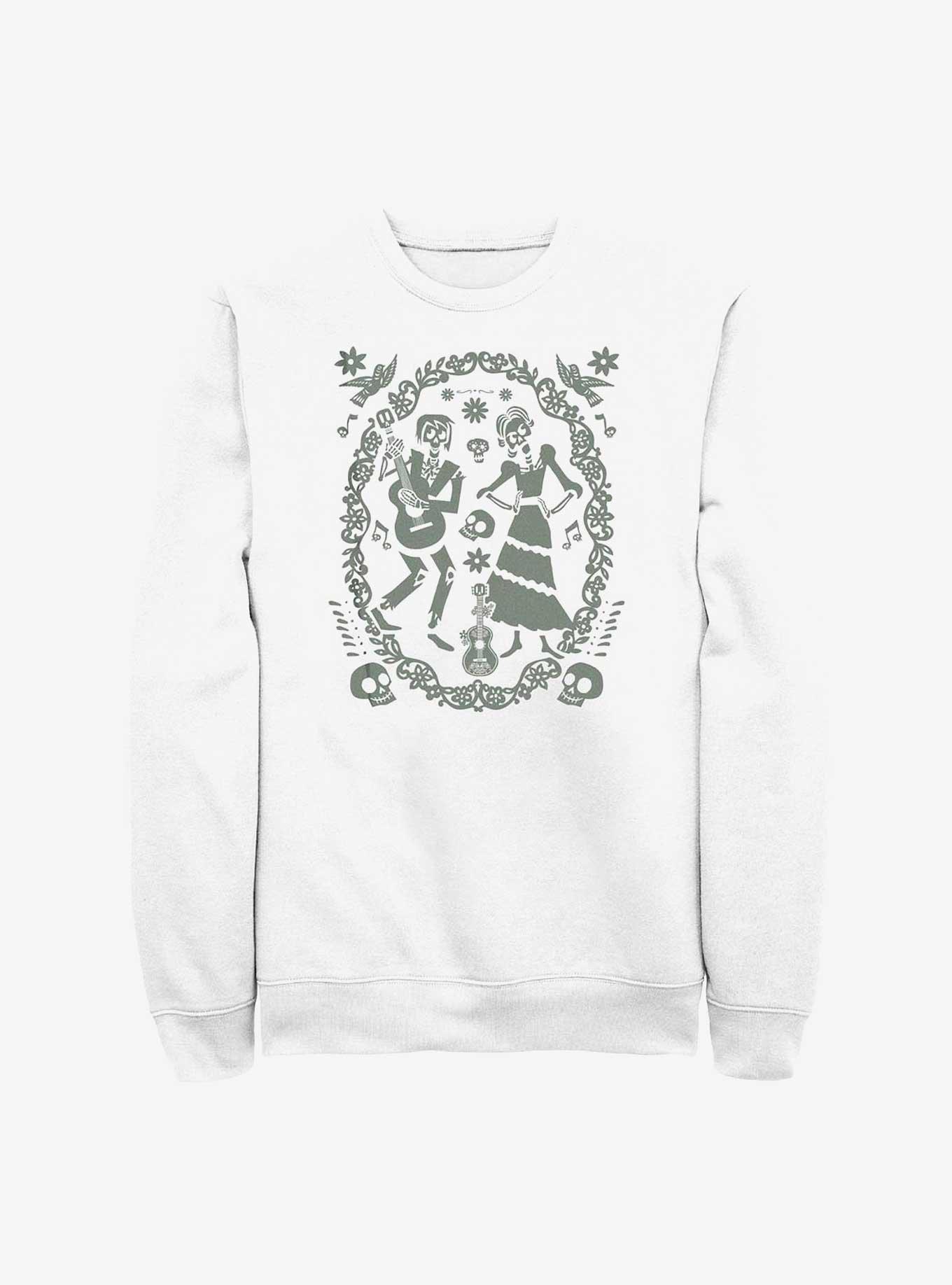 Disney Pixar Coco Paper Art Oval Sweatshirt, , hi-res