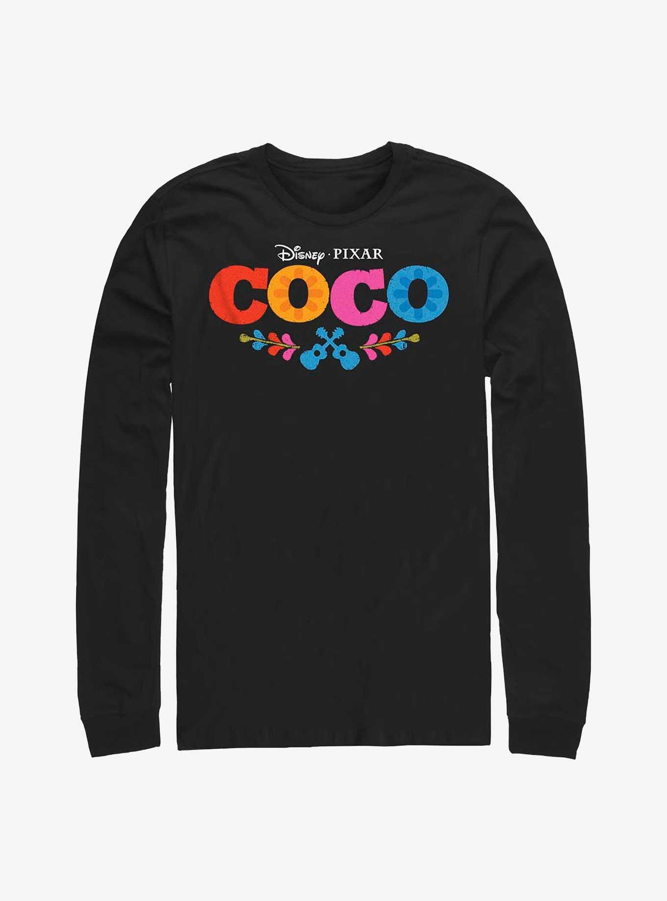 Disney Pixar Coco Logo Long-Sleeve T-Shirt, BLACK, hi-res