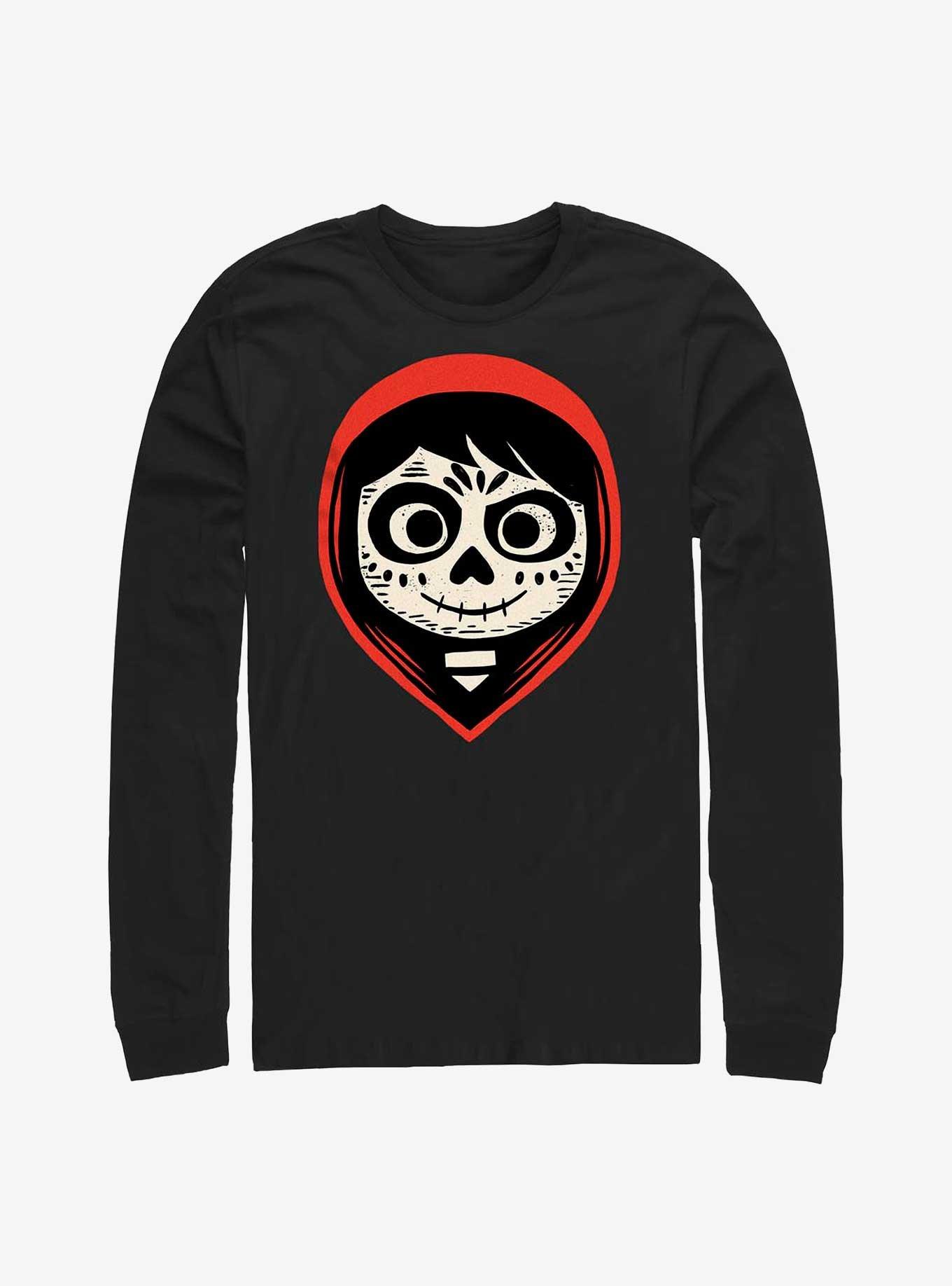 Disney Pixar Coco Dia De Los Face Long-Sleeve T-Shirt, BLACK, hi-res