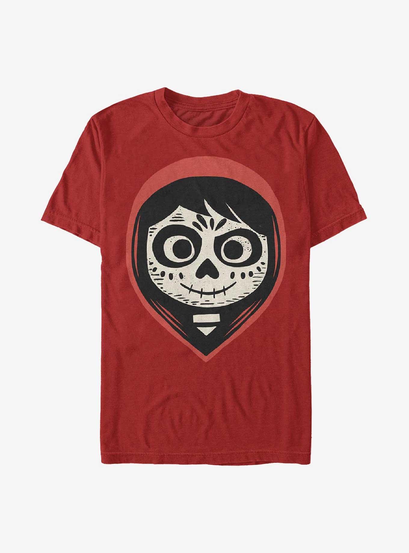 Disney Pixar Coco Dia De Los Face T-Shirt, RED, hi-res