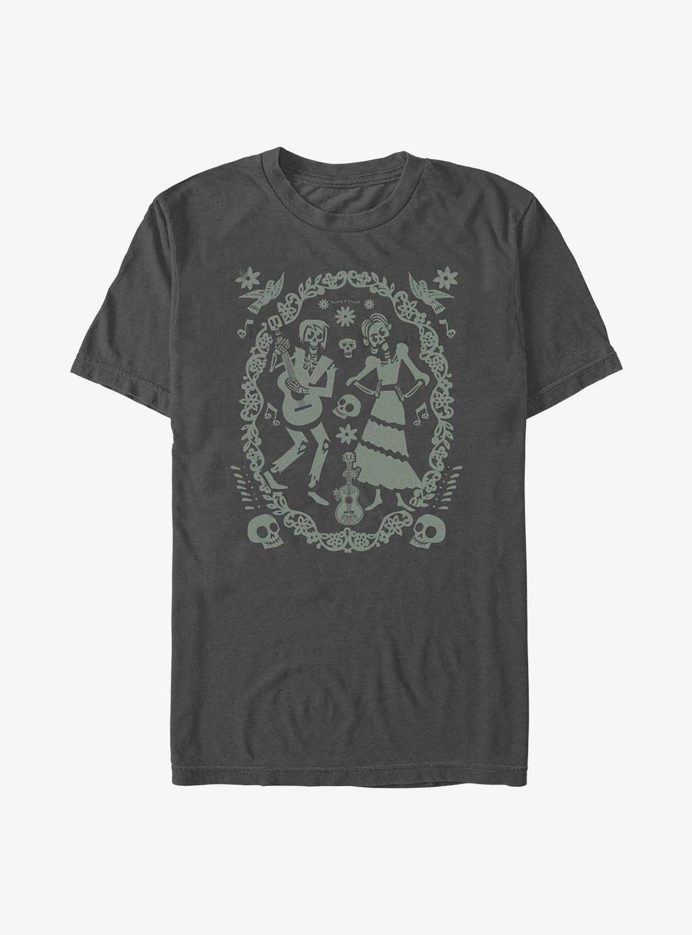 Disney Pixar Coco Paper Art Oval T-Shirt, , hi-res