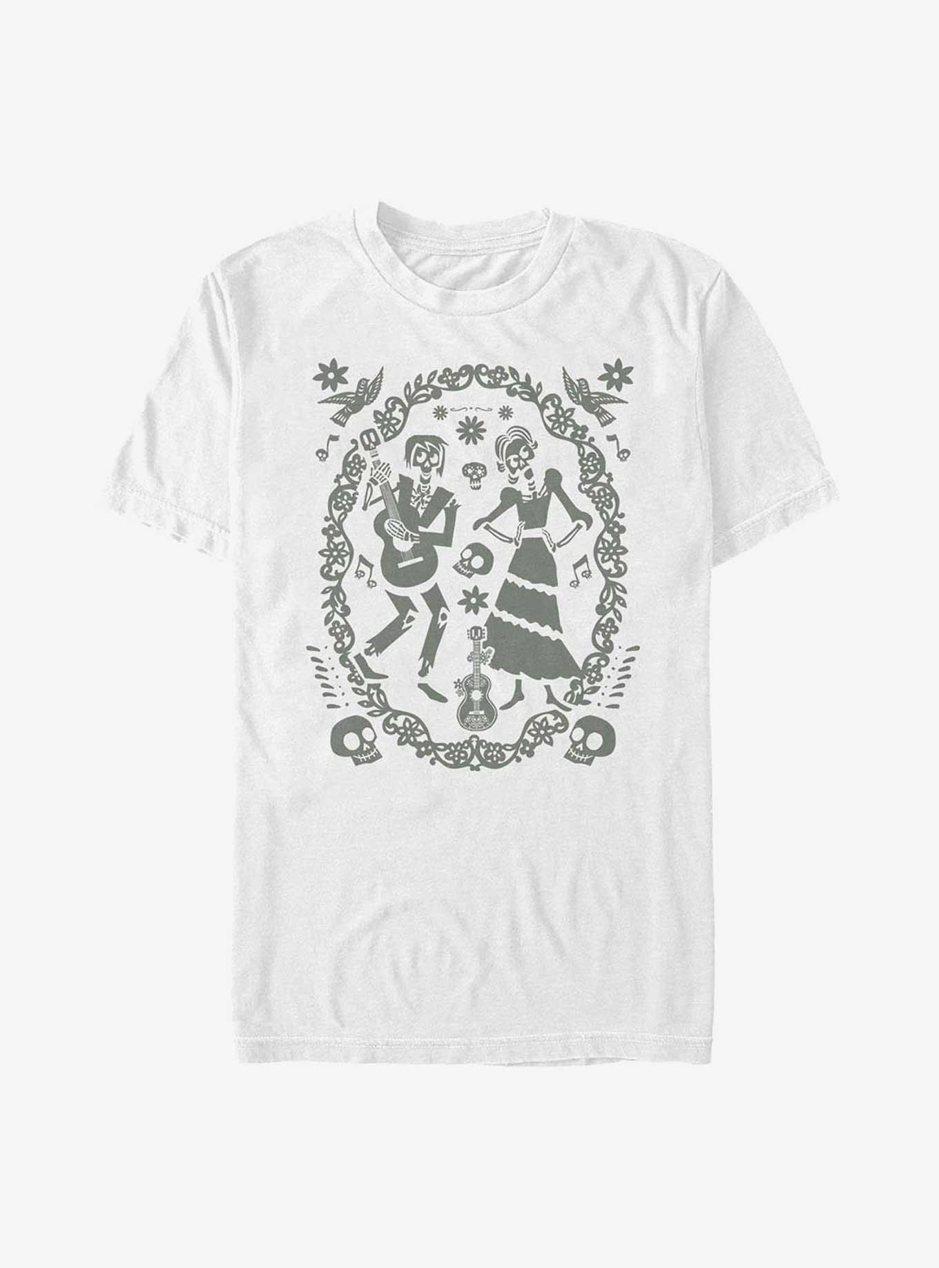 Disney Pixar Coco Paper Art Oval T-Shirt, , hi-res