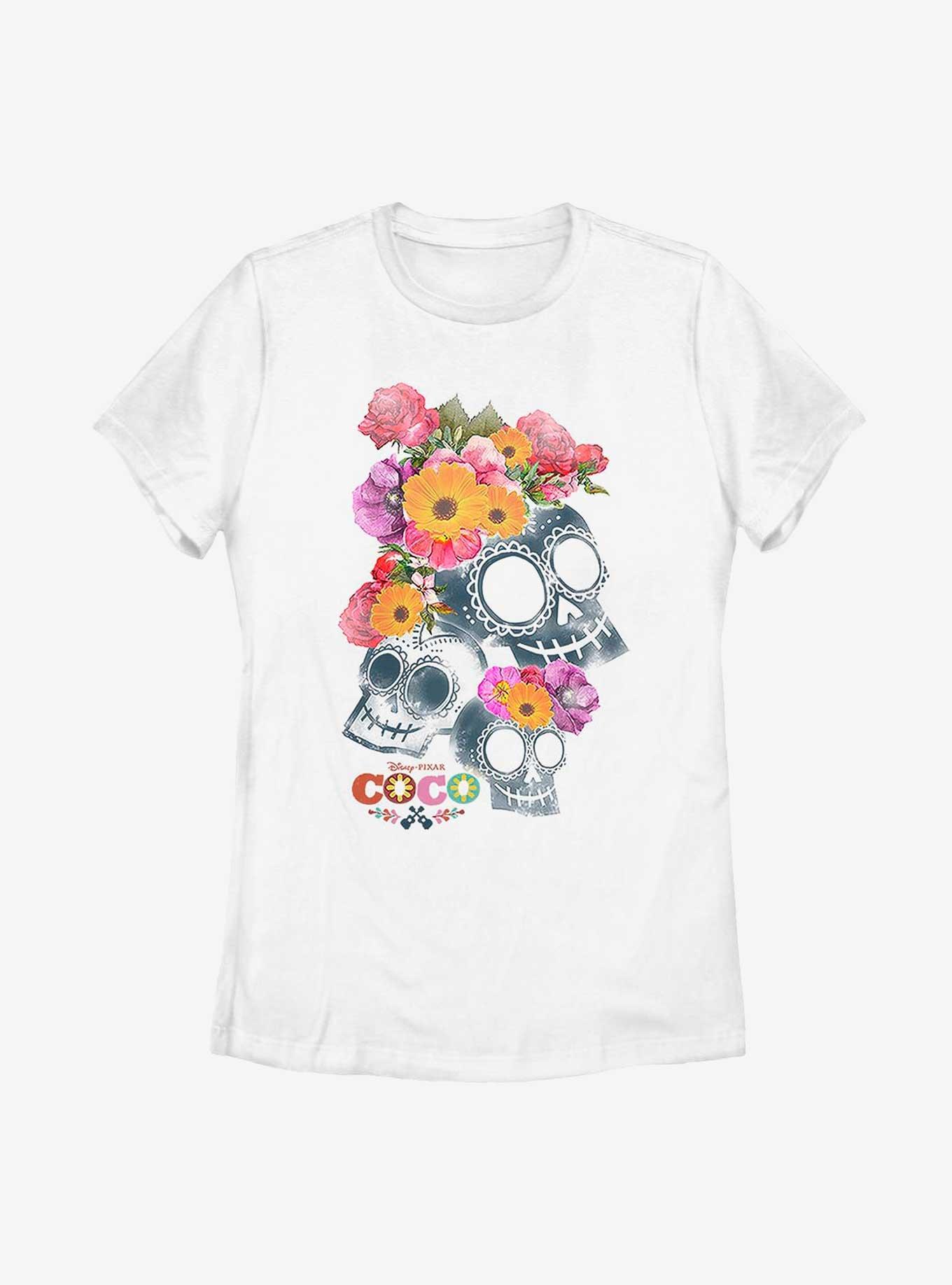 Disney Pixar Coco Calaveras Womens T-Shirt, WHITE, hi-res