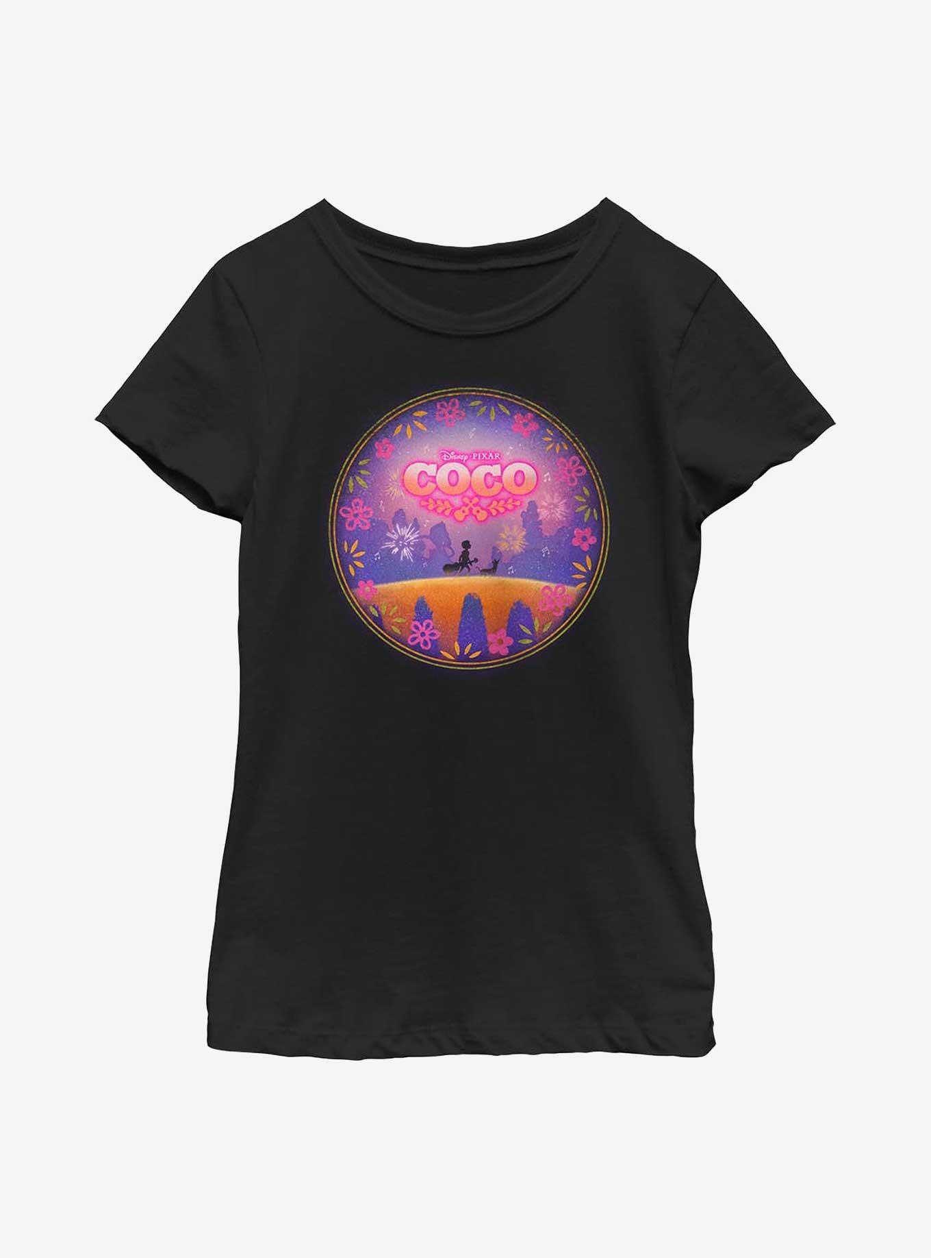 Disney Pixar Coco Bridge Youth Girls T-Shirt, BLACK, hi-res