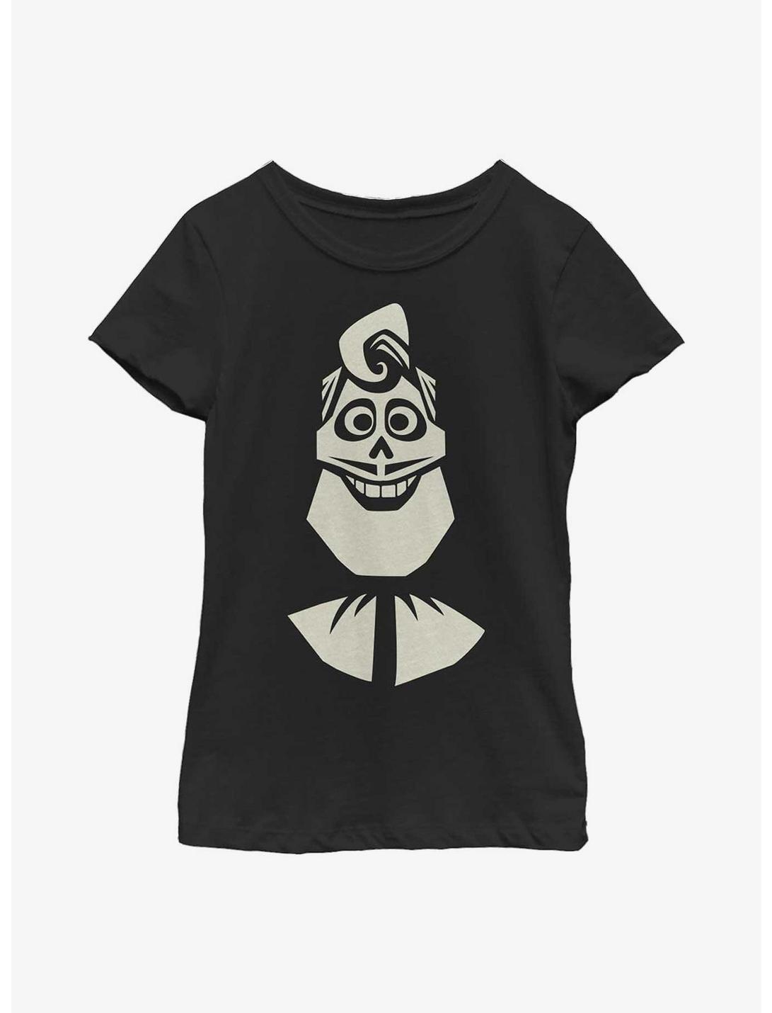 Disney Pixar Coco Ernesto Face Youth Girls T-Shirt, BLACK, hi-res
