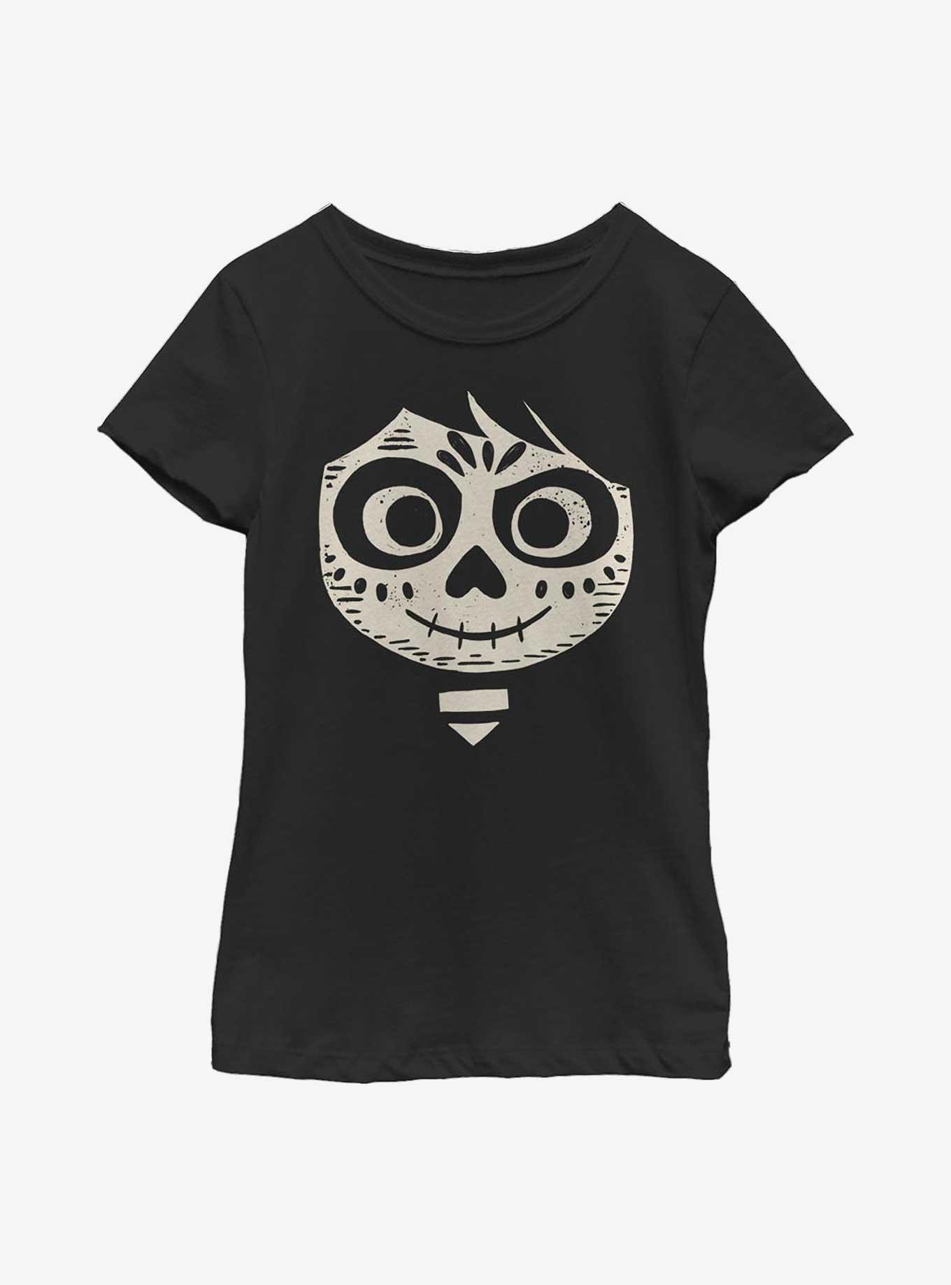 Disney Pixar Coco Miguel Face Youth Girls T-Shirt, BLACK, hi-res