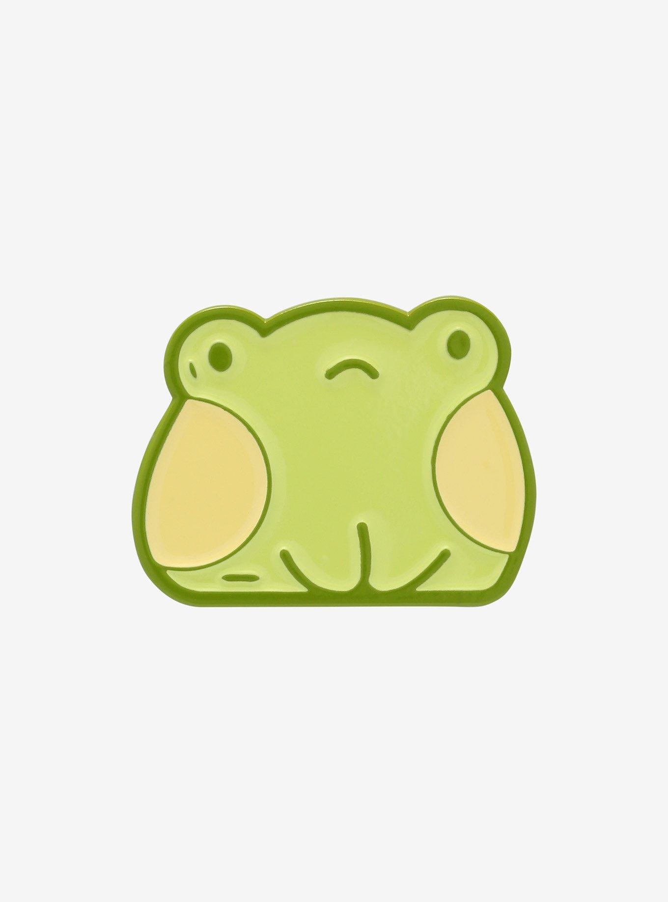 Happy Frog Wooden Pin