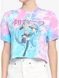 Hatsune Miku Tie-Dye Girls Crop T-Shirt, MULTI, hi-res