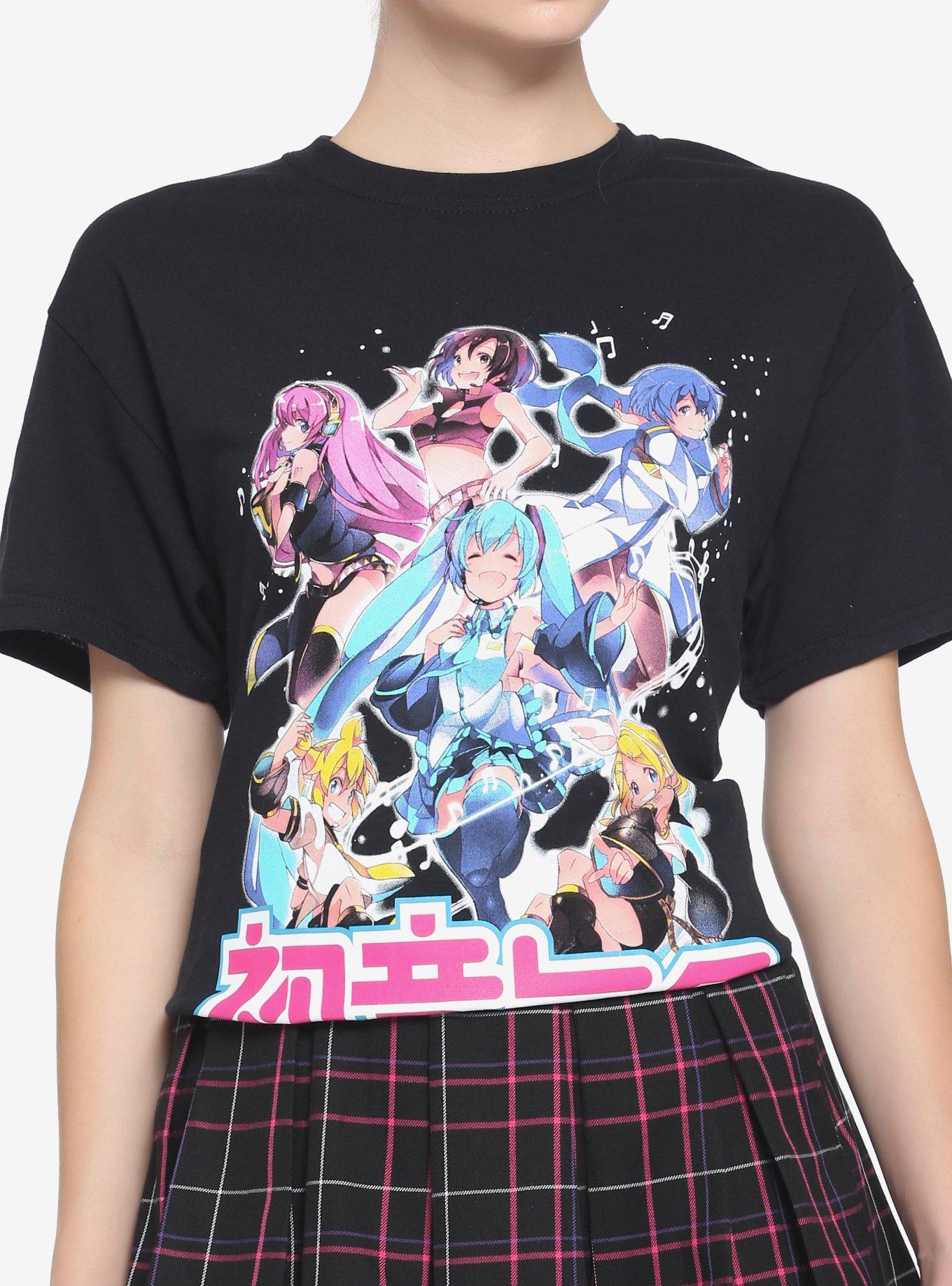 Hatsune Miku Vocaloid Group Girls T-Shirt, MULTI, hi-res