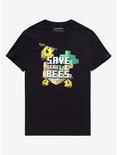 Minecraft Save The Bees T-Shirt, BLACK, hi-res