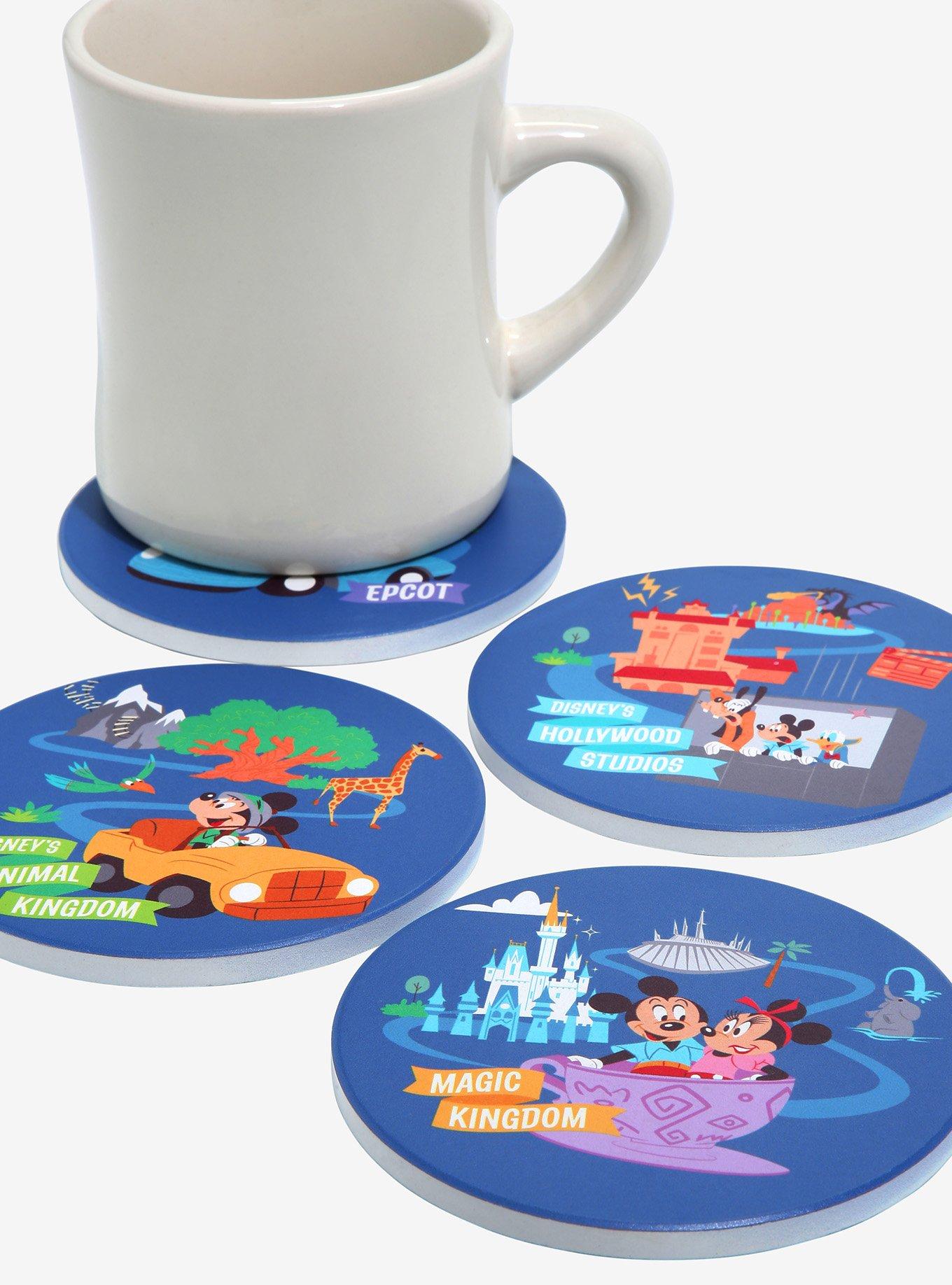 Disney Walt Disney World 50th Anniversary Parks & Attractions Coaster Set