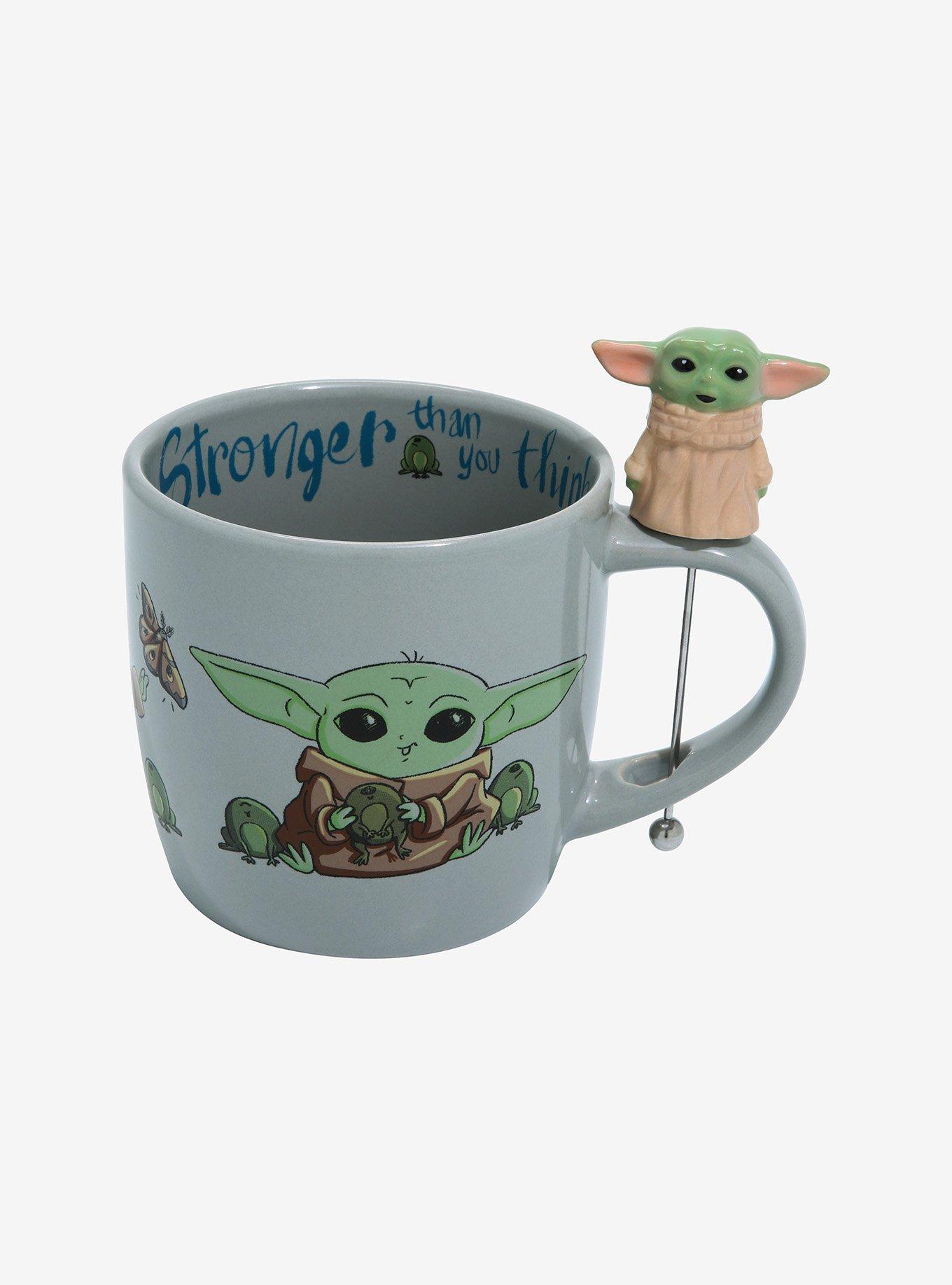 Star Wars The Mandalorian Grogu Mug and Figural Stirrer Set, , hi-res