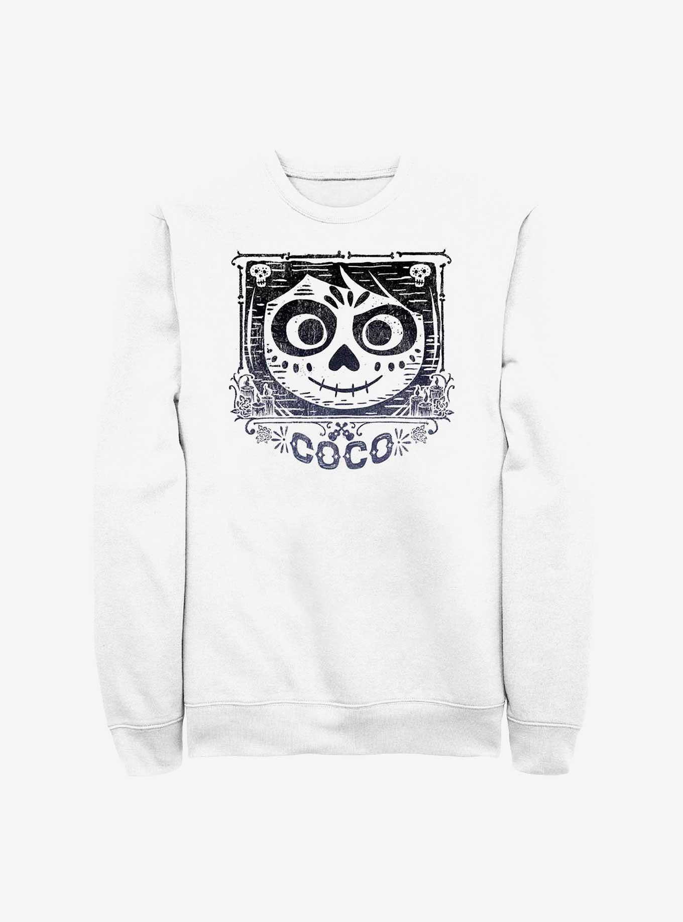 Disney Pixar Coco Seizure Eyes Sweatshirt, WHITE, hi-res